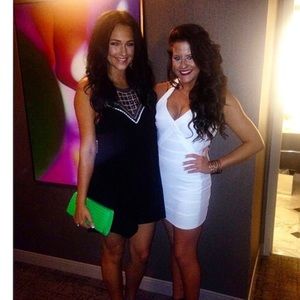 Sexy black dress with embroidery